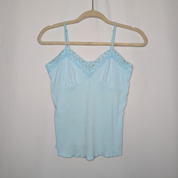 Ideology Women's Light Blue Y2K Style Babydoll Top Size XS - Picture 1 of 7
